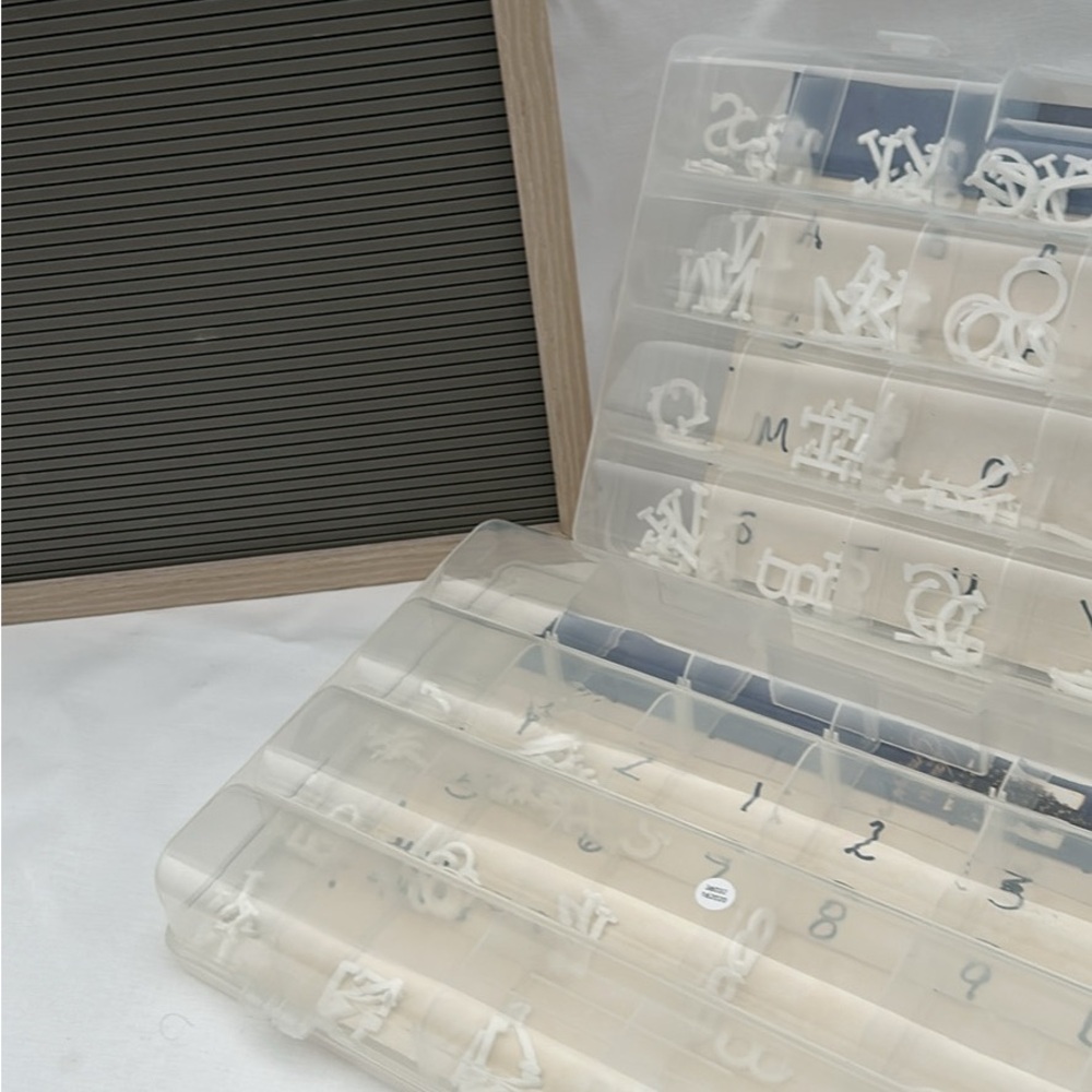 Letter board and accessories